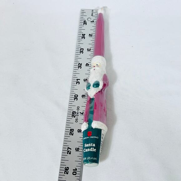 Vintage Candles Lot Of 8 Tapers Holiday Christmas Red Santa Angel Snowman - Picture 6 of 11